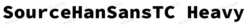 SourceHanSansTC Heavy B5pc H字体转换